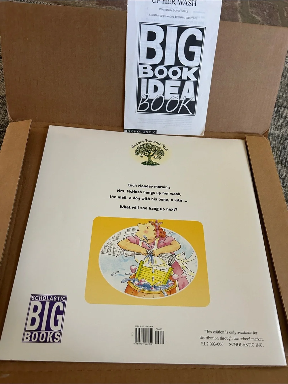 Scholastic Big Book- Mrs. McNosh Hangs Up Her Wash